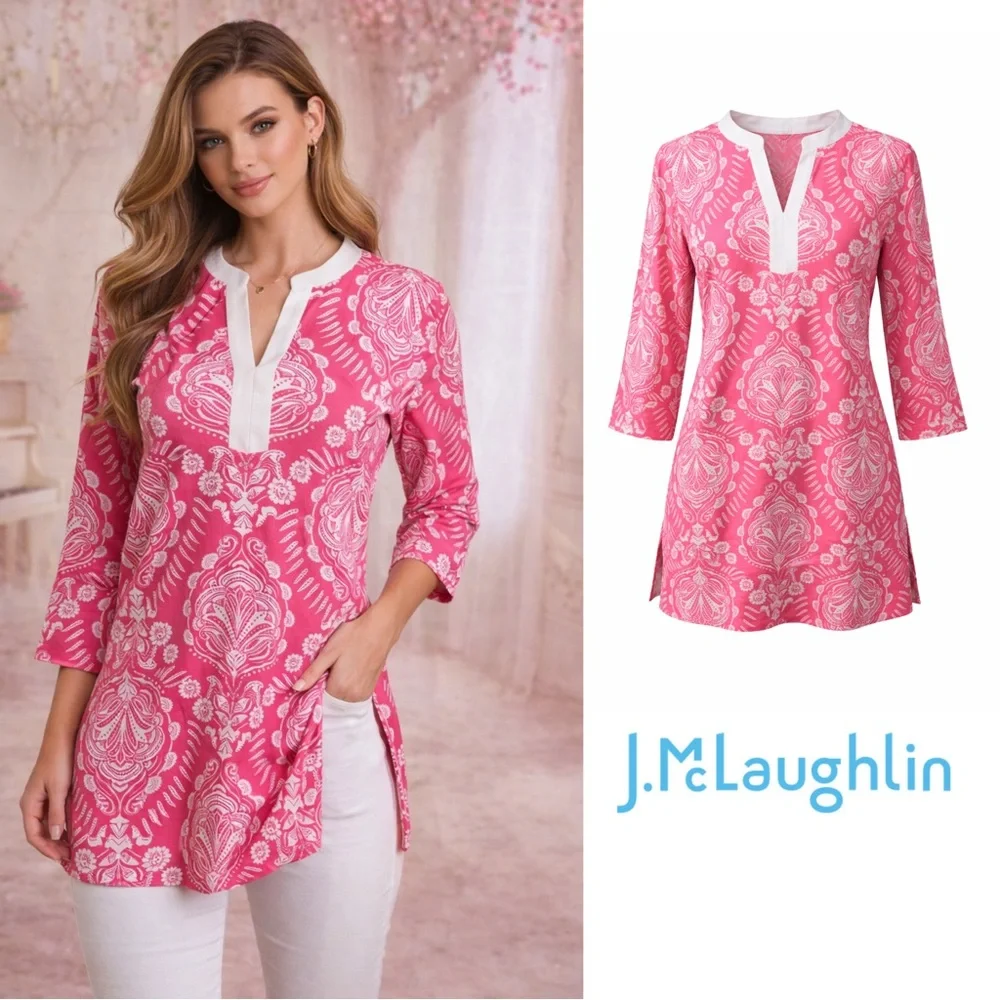 NEW Jmclaughlin boca tunic saraphine pink